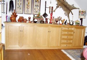 Schrank in Eiche passend zu Schrankwand